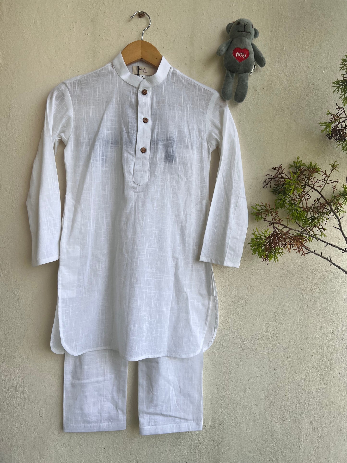 Vibrant Scarlet Kurta Pajama Set