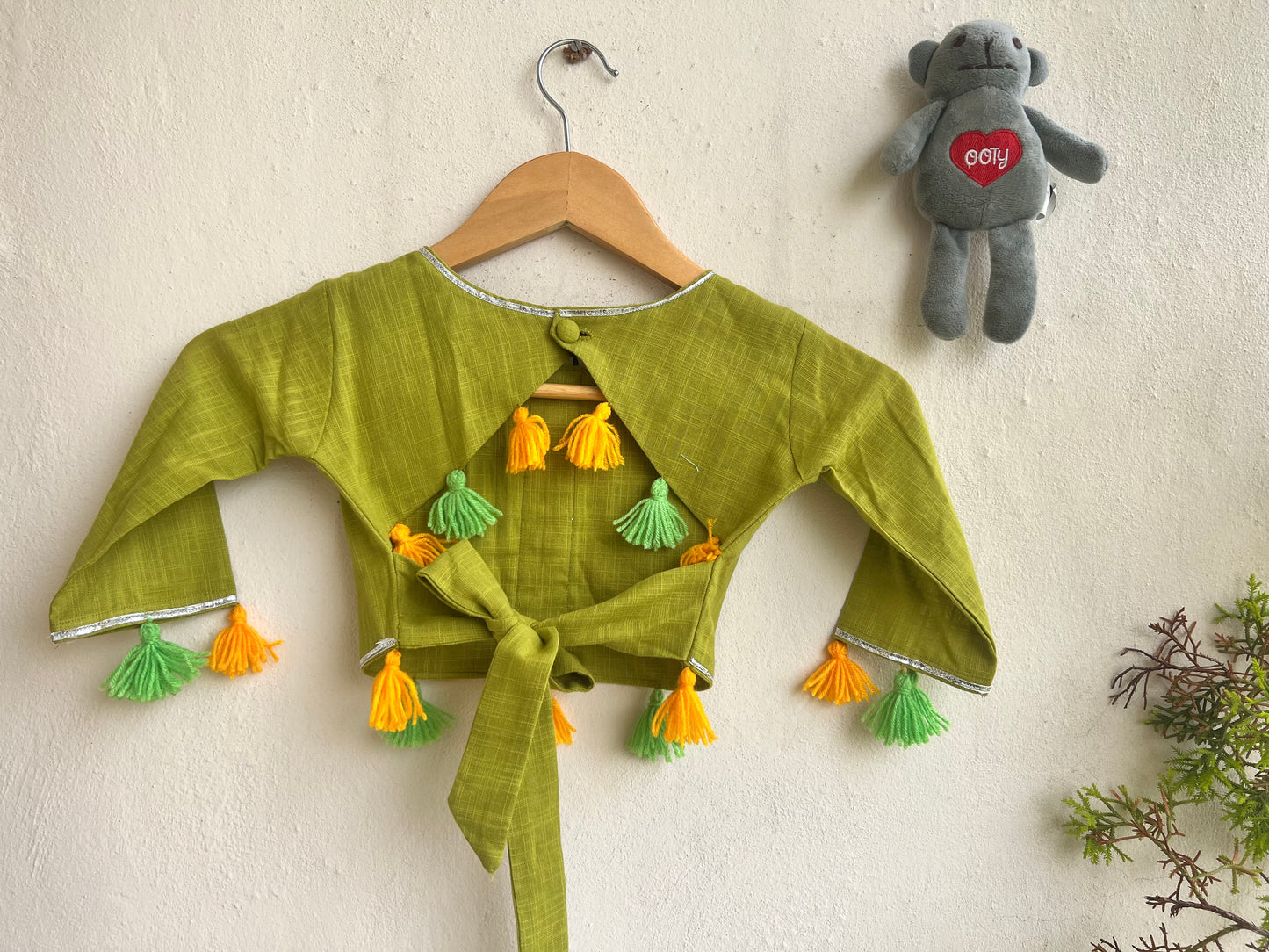 Yellow Bandhani Gotapatti Lehenga Set