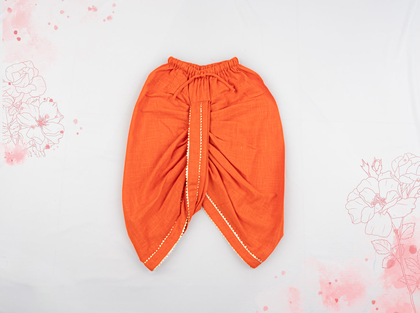 Saffron Breeze Dhoti Kurta Set