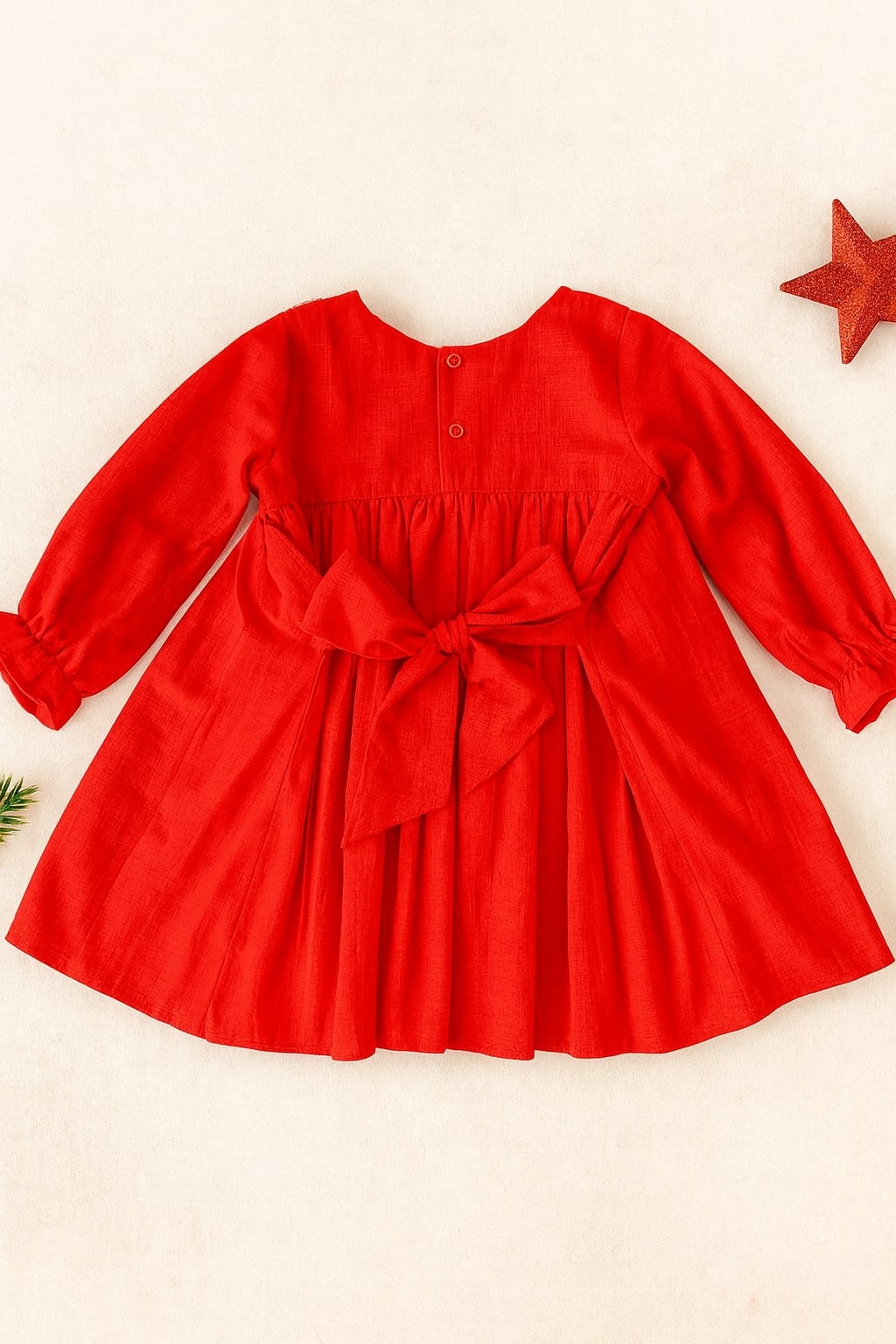 Girls Full Sleeves Joyride Embroidered Dress