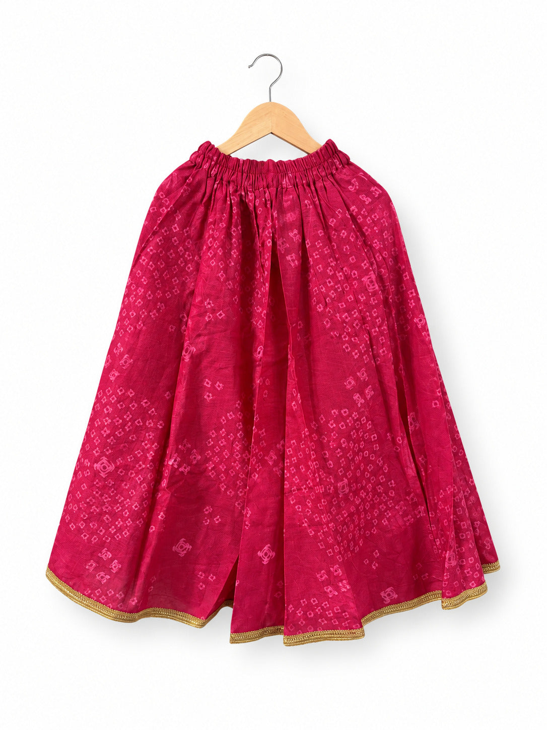 Ma Durga Lehenga Set – Magenta & Peach