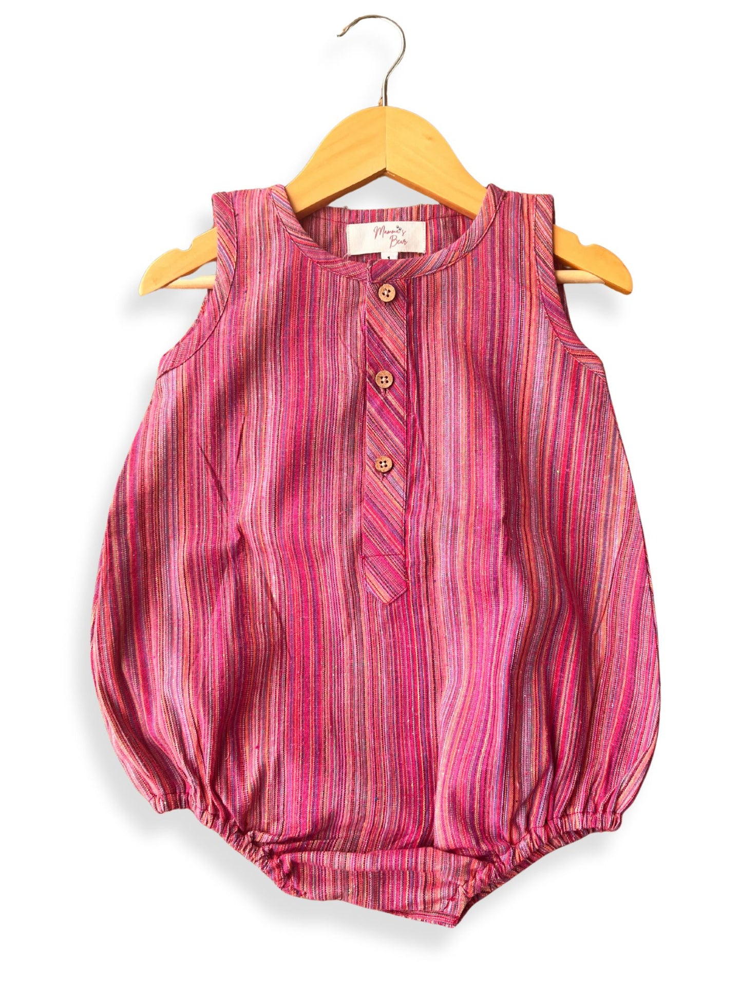 Unisex Baby Pink Romper