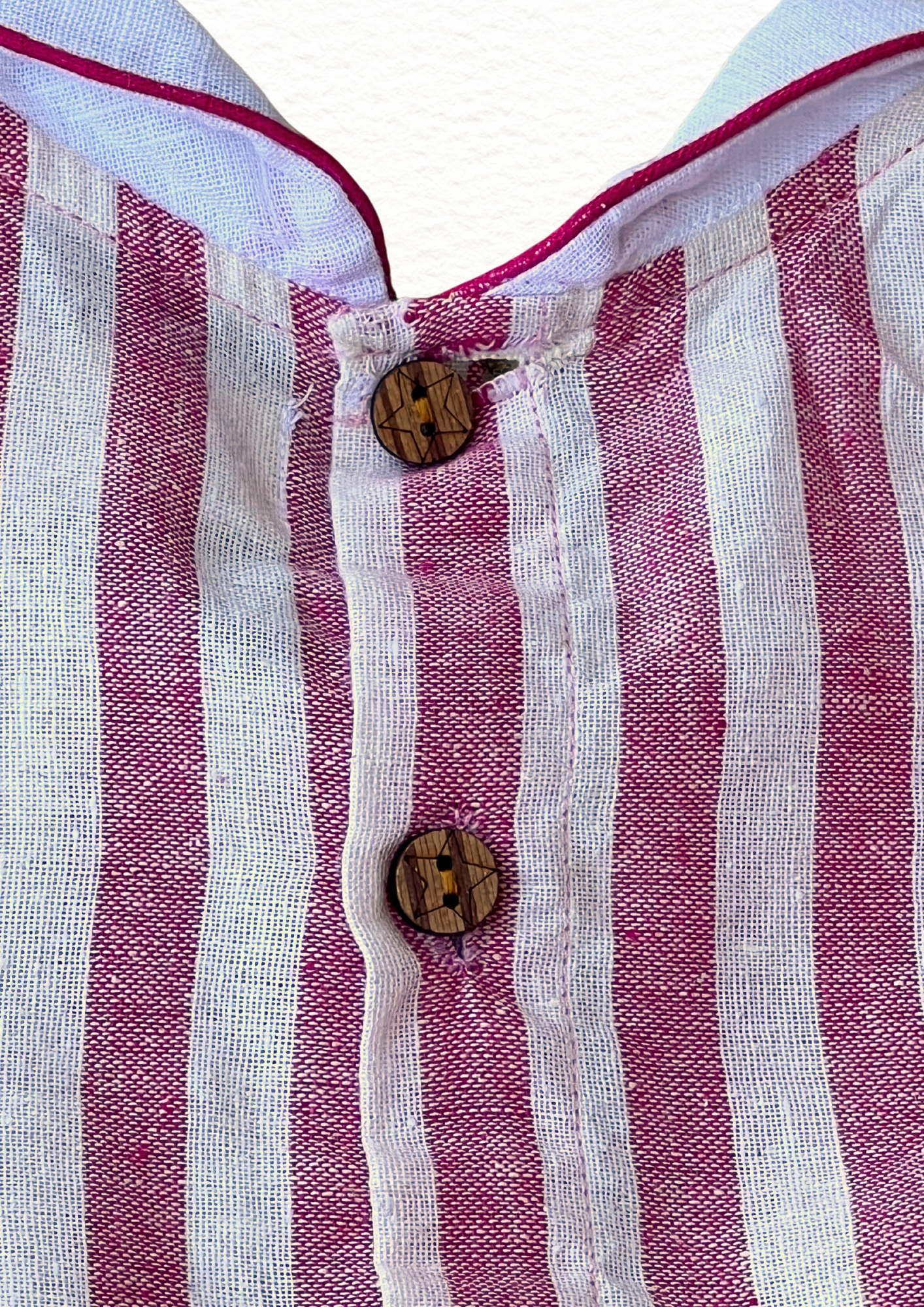 Baby Girl Frilled Pink Striped Romper