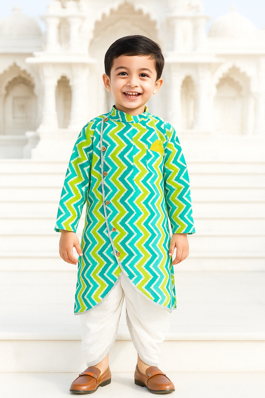 Minty Elegance Dhoti Kurta Set
