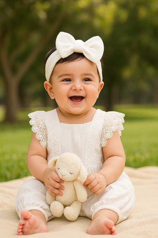 Baby Girl Tiny Swan Romper