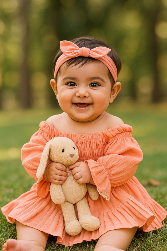 Baby Girl Pretty in Pink Princess Onesie