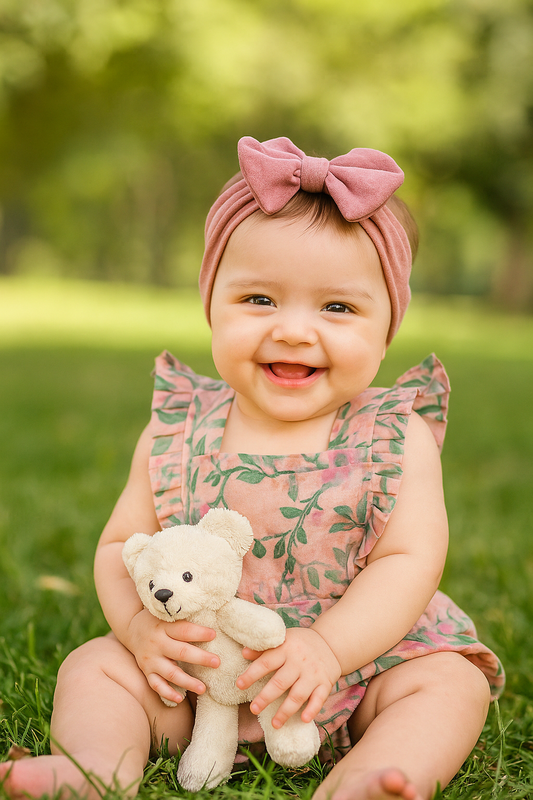 Baby Girl Watermelon Whimsy Romper Dress