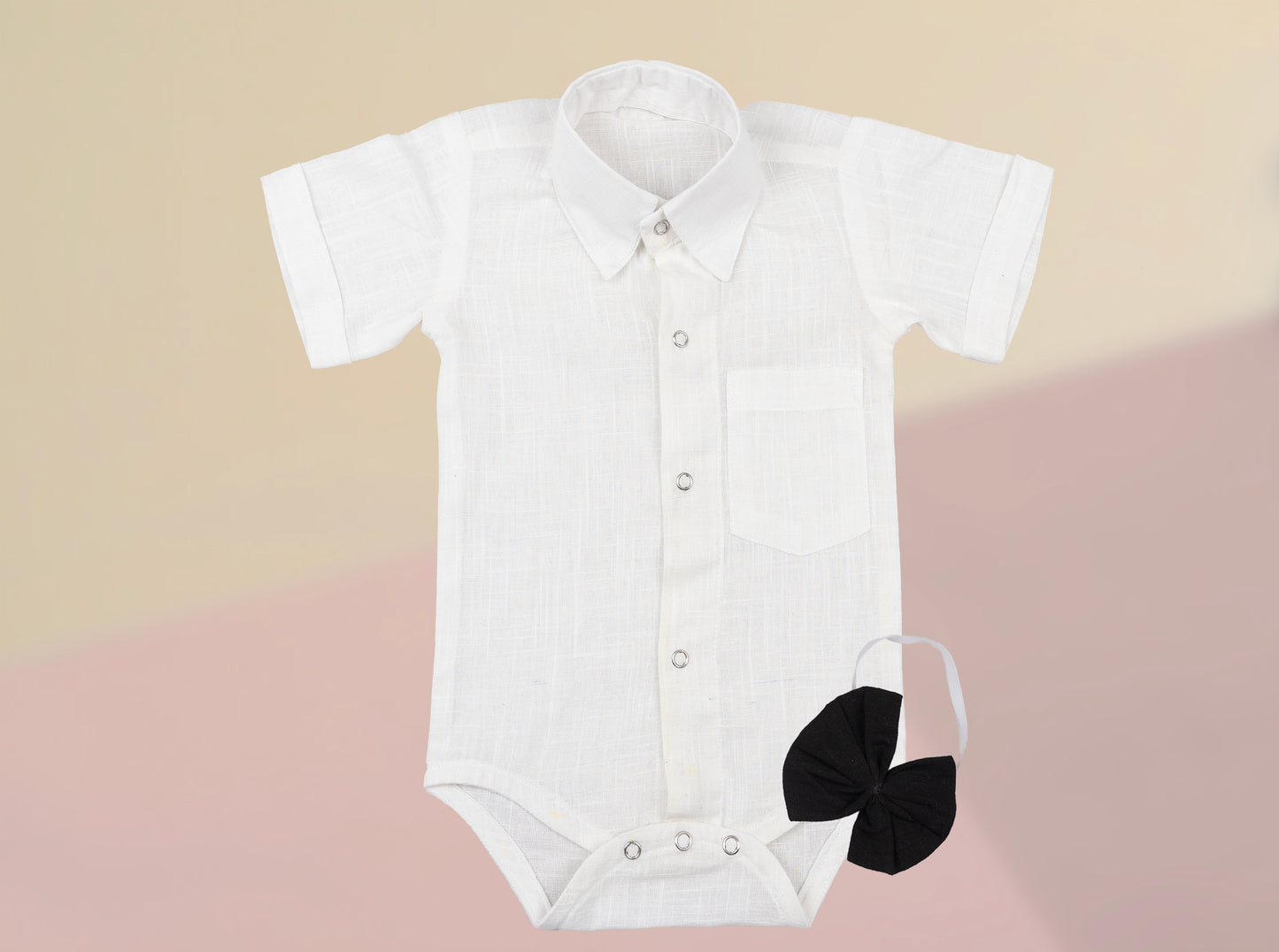 Baby Boy Ivory Infant Shirt Onesie