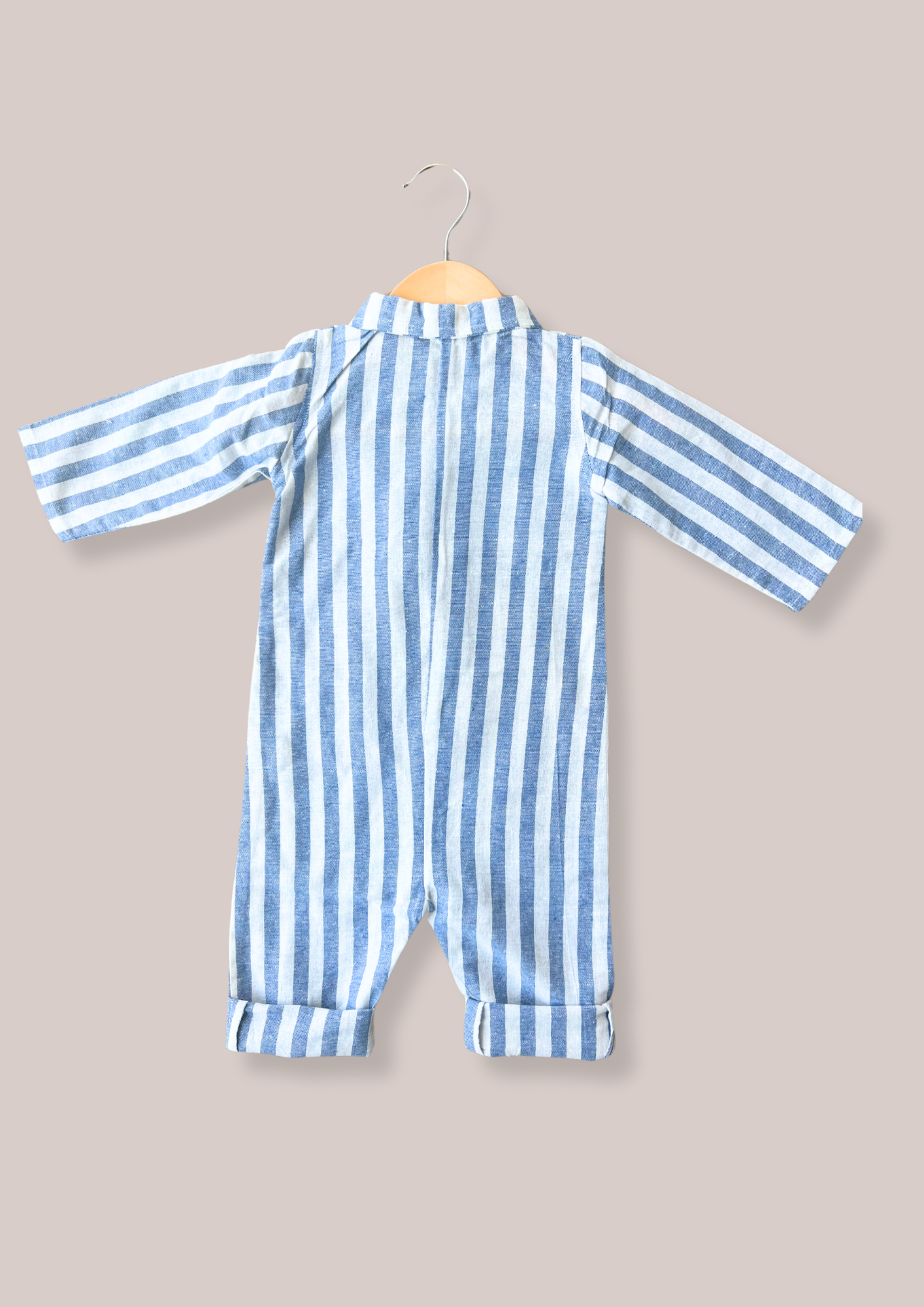 Baby Boy Blue Striped Romper