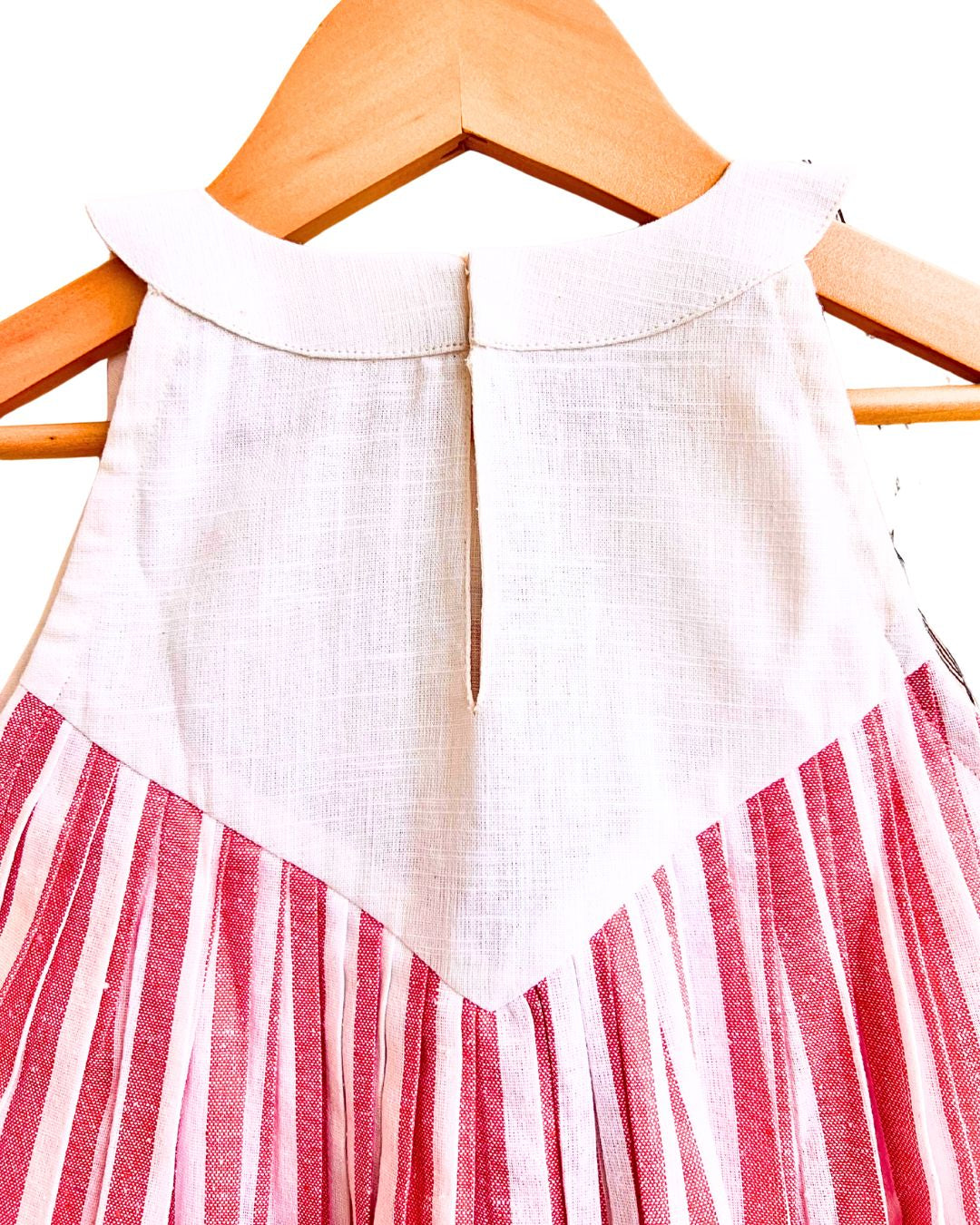 Girls Sleeveless Reindeer Embroidered Dress