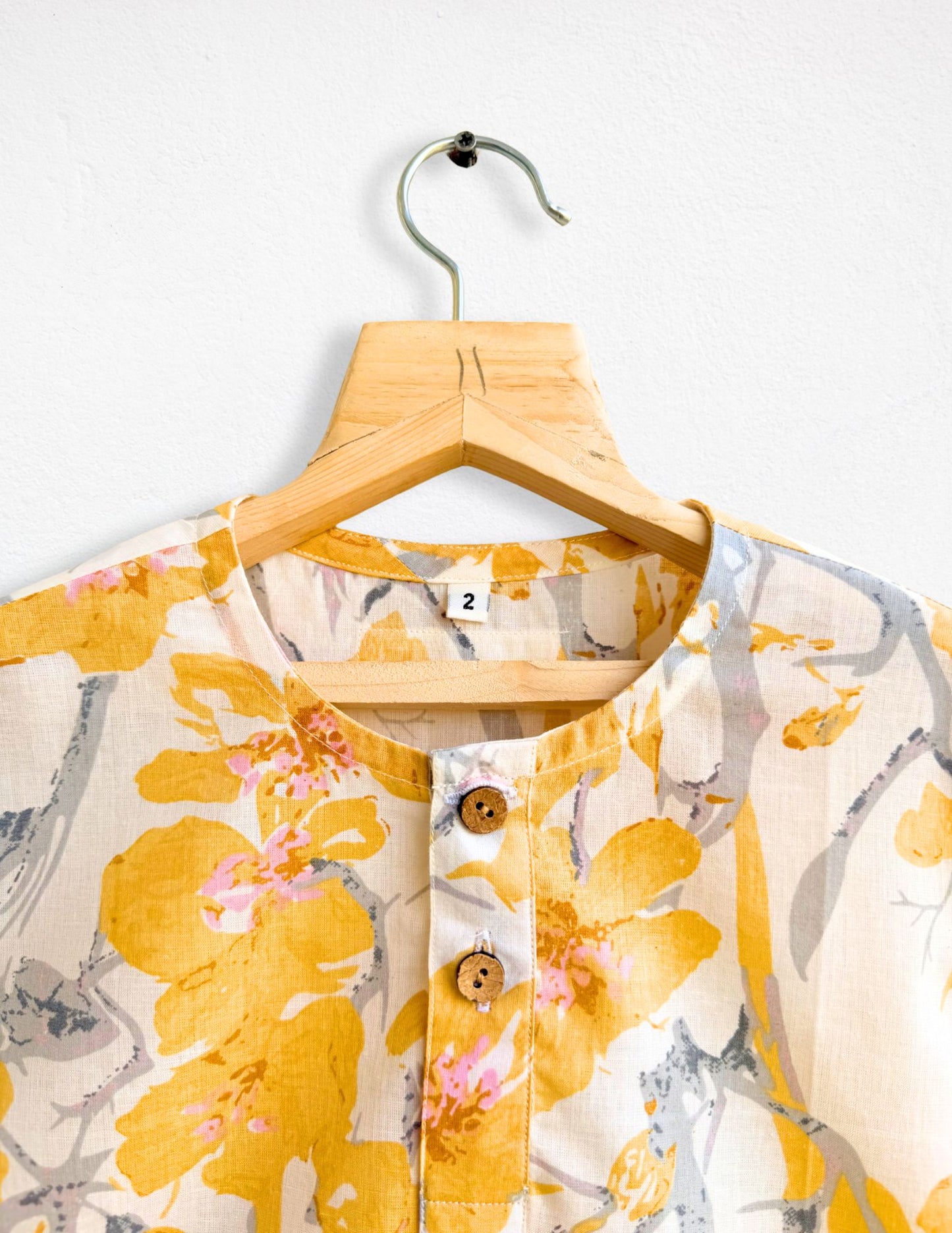 Boys yellow shirt shorts set