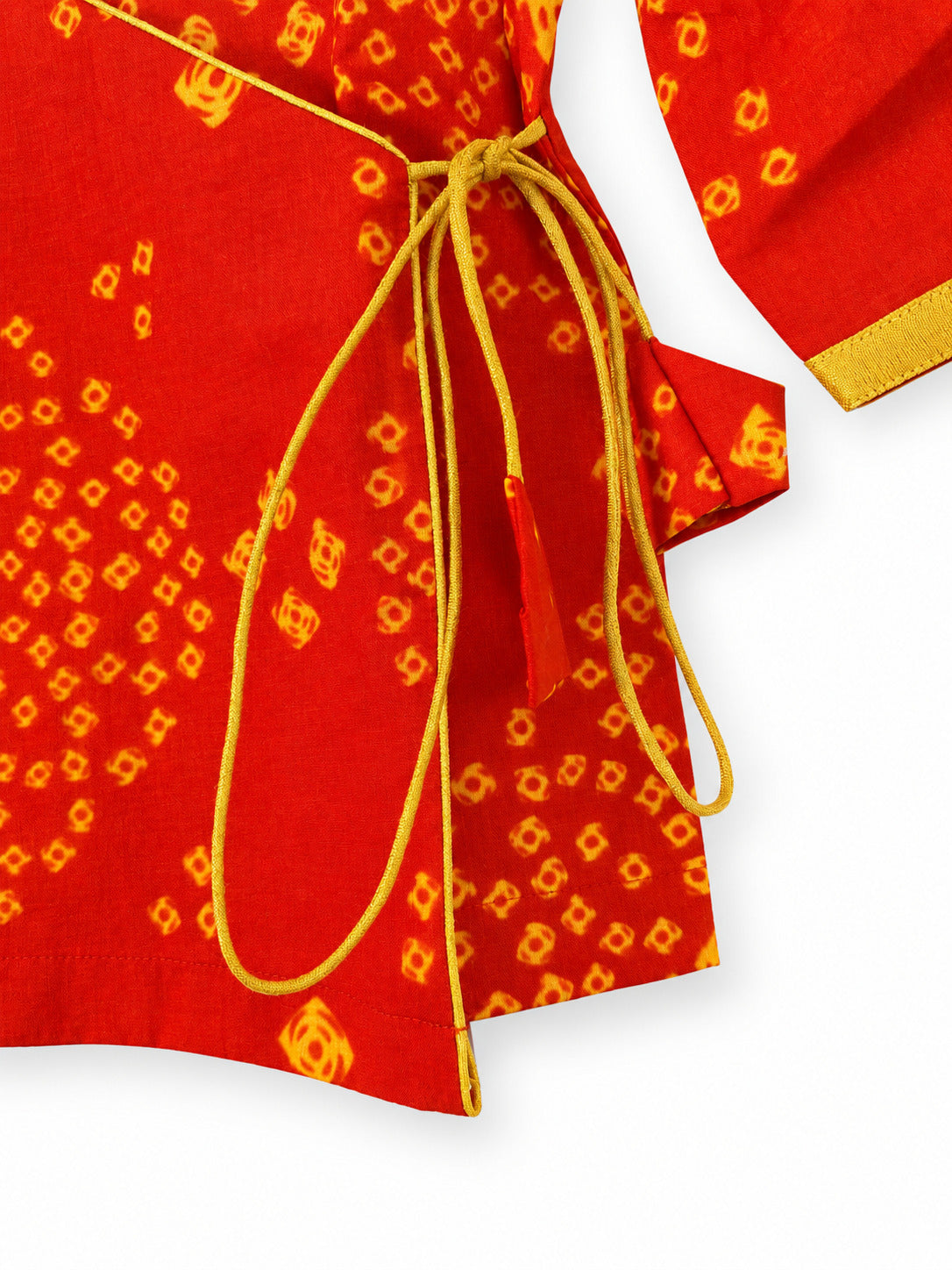 CHHOTA PANDIT ANGRAKHA DHOTI SET - ORANGE