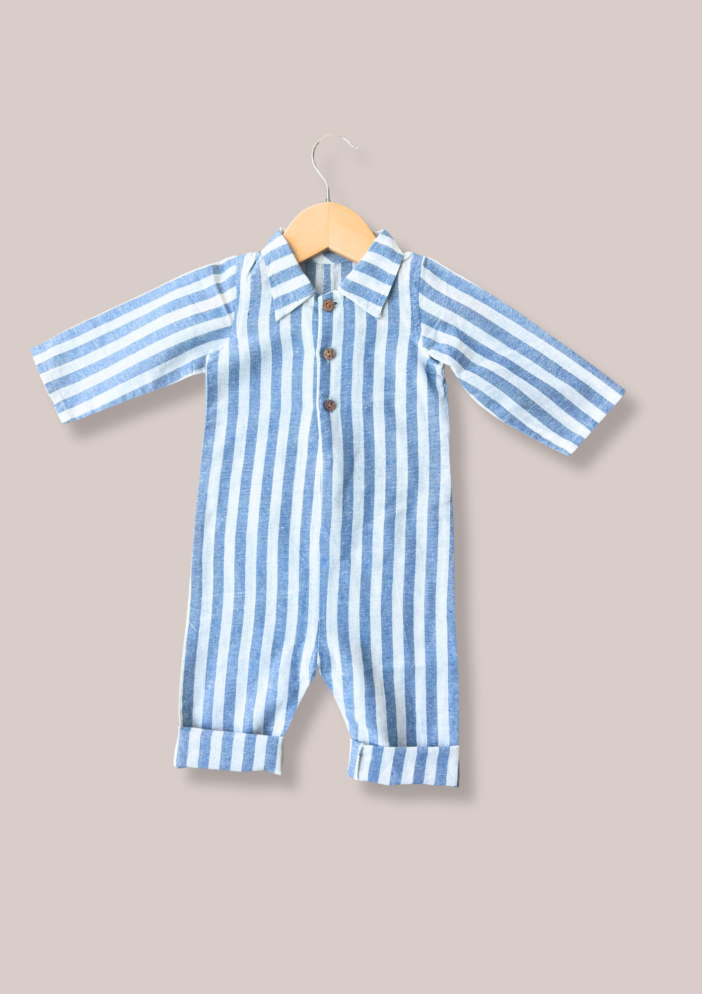 Baby Boy Blue Striped Romper