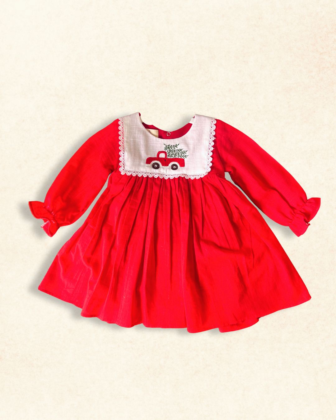 Girls Full Sleeves Joyride Embroidered Dress