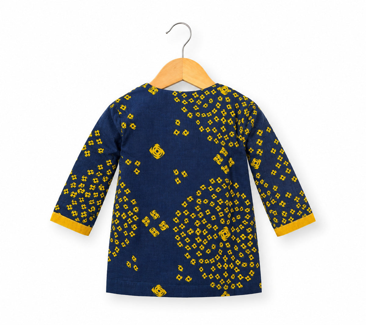 CHHOTA PANDIT ANGRAKHA DHOTI SET - NAVY BLUE