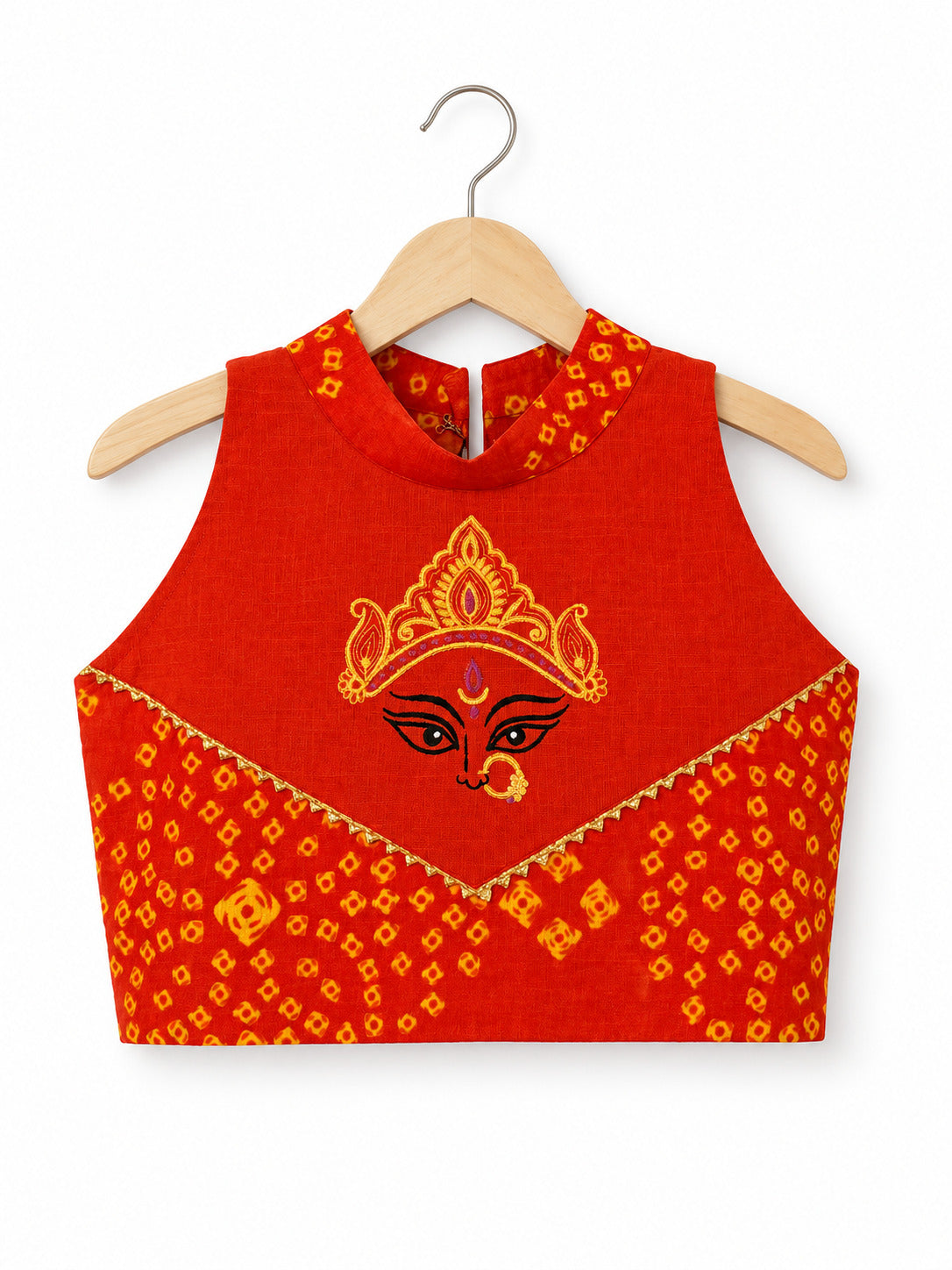 Ma Durga Lehenga Set – Orange