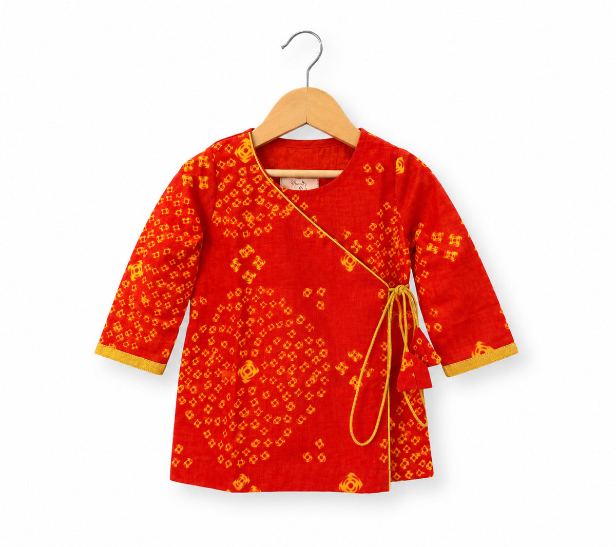 CHHOTA PANDIT ANGRAKHA DHOTI SET - ORANGE